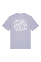 T-Shirt aus 100 % Bio-Baumwolle mit normaler Passform, erhältlich in verschiedenen Farben wie Blue Soul, Cotton Pink, Lavender, Aloe, Weiss und Schwarz. Individuell bedruckbar mit Wunschmotiv. Weiches, angenehm leichtes Material für hohen Tragekomfort. Ideal für einen zeitgemässen, entspannten Look. Rückseite: T-Shirt mit grossem, einfarbigem Blumenprint auf der Rückseite. 