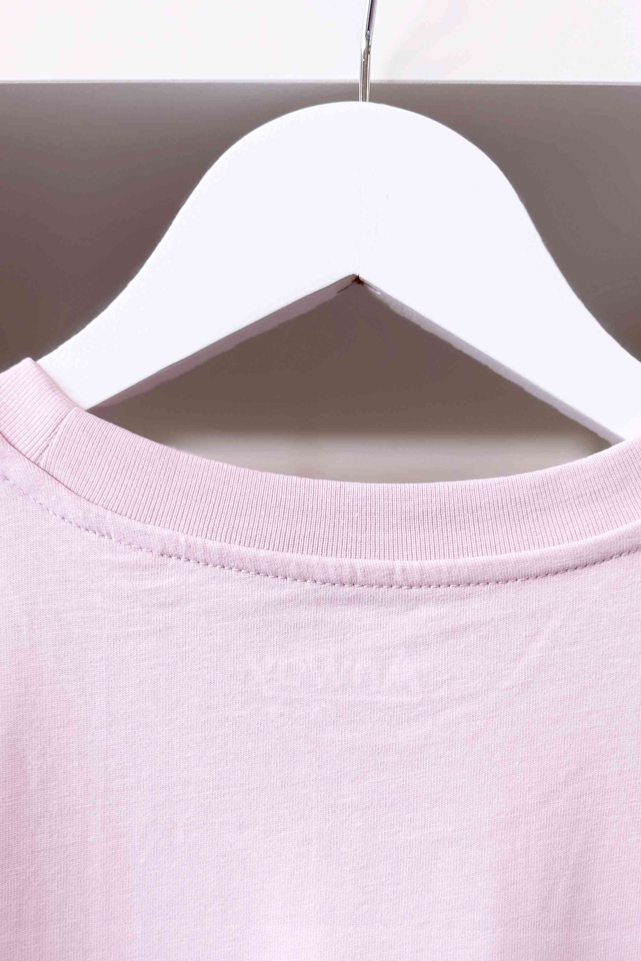 T-Shirt Normal Farbe Cotton Pink rosa 