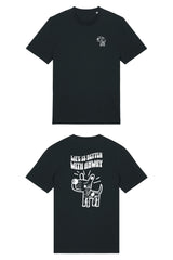 T-Shirt aus 100 % Bio-Baumwolle mit normaler Passform, erhältlich in verschiedenen Farben wie Blue Soul, Cotton Pink, Lavender, Aloe, Weiss und Schwarz. Individuell bedruckbar mit Wunschmotiv. Weiches, angenehm leichtes Material für hohen Tragekomfort. Ideal für einen zeitgemässen, entspannten Look. Vorderseite: Kleiner Hund im Comic-Stil auf der linken Brust. Rückseite: Handgezeichnetes Hundemotiv und Schriftzug „LIFE IS BETTER WITH ANWAY“