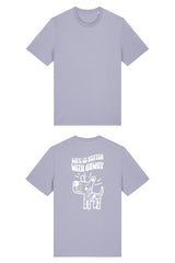 T-Shirt aus 100 % Bio-Baumwolle mit normaler Passform, erhältlich in verschiedenen Farben wie Blue Soul, Cotton Pink, Lavender, Aloe, Weiss und Schwarz. Individuell bedruckbar mit Wunschmotiv. Weiches, angenehm leichtes Material für hohen Tragekomfort. Ideal für einen zeitgemässen, entspannten Look. Handgezeichnetes Hundemotiv und Schriftzug „LIFE IS BETTER WITH ANWAY“ auf der Rückseite.
