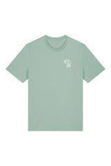 T-Shirt aus 100 % Bio-Baumwolle mit normaler Passform, erhältlich in verschiedenen Farben wie Blue Soul, Cotton Pink, Lavender, Aloe, Weiss und Schwarz. Individuell bedruckbar mit Wunschmotiv. Weiches, angenehm leichtes Material für hohen Tragekomfort. Ideal für einen zeitgemässen, entspannten Look. Vorderseite: Kleiner Hund im Comic-Stil auf der linken Brust. Rückseite: Handgezeichnetes Hundemotiv und Schriftzug „LIFE IS BETTER WITH ANWAY“