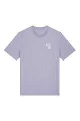 T-Shirt aus 100 % Bio-Baumwolle mit normaler Passform, erhältlich in verschiedenen Farben wie Blue Soul, Cotton Pink, Lavender, Aloe, Weiss und Schwarz. Individuell bedruckbar mit Wunschmotiv. Weiches, angenehm leichtes Material für hohen Tragekomfort. Ideal für einen zeitgemässen, entspannten Look. Vorderseite: Kleiner Hund im Comic-Stil auf der linken Brust. Rückseite: Handgezeichnetes Hundemotiv und Schriftzug „LIFE IS BETTER WITH ANWAY“