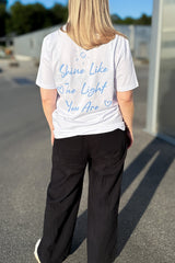 BUILD YOUR OWN T-SHIRT (NORMAL) | SHINE LIKE THE LIGHT YOU ARE | WHITE