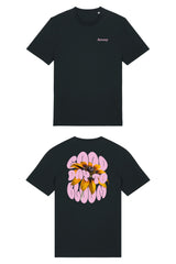 T-Shirt aus 100 % Bio-Baumwolle mit normaler Passform, erhältlich in verschiedenen Farben wie Blue Soul, Cotton Pink, Lavender, Aloe, Weiss und Schwarz. Individuell bedruckbar mit Wunschmotiv. Weiches, angenehm leichtes Material für hohen Tragekomfort. Ideal für einen zeitgemässen, entspannten Look. Vorderseite: Kleiner „Anway“-Schriftzug auf der linken Brust. Rückseite: Grosses Design mit Sonnenblume und Text „GOOD DAY TO BLOOM“.