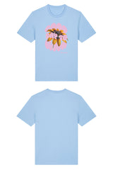 T-Shirt aus 100 % Bio-Baumwolle mit normaler Passform, erhältlich in verschiedenen Farben wie Blue Soul, Cotton Pink, Lavender, Aloe, Weiss und Schwarz. Individuell bedruckbar mit Wunschmotiv. Weiches, angenehm leichtes Material für hohen Tragekomfort. Ideal für einen zeitgemässen, entspannten Look. Design mit Sonnenblume und Text „GOOD DAY TO BLOOM“ auf der Vorderseite.