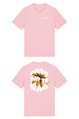 T-Shirt aus 100 % Bio-Baumwolle mit normaler Passform, erhältlich in verschiedenen Farben wie Blue Soul, Cotton Pink, Lavender, Aloe, Weiss und Schwarz. Individuell bedruckbar mit Wunschmotiv. Weiches, angenehm leichtes Material für hohen Tragekomfort. Ideal für einen zeitgemässen, entspannten Look. Vorderseite: Kleiner „Anway“-Schriftzug auf der linken Brust. Rückseite: Grosses Design mit Sonnenblume und Text „GOOD DAY TO BLOOM“.