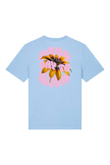 T-Shirt aus 100 % Bio-Baumwolle mit normaler Passform, erhältlich in verschiedenen Farben wie Blue Soul, Cotton Pink, Lavender, Aloe, Weiss und Schwarz. Individuell bedruckbar mit Wunschmotiv. Weiches, angenehm leichtes Material für hohen Tragekomfort. Ideal für einen zeitgemässen, entspannten Look. Vorderseite: Kleiner „Anway“-Schriftzug auf der linken Brust. Rückseite: Grosses Design mit Sonnenblume und Text „GOOD DAY TO BLOOM“.