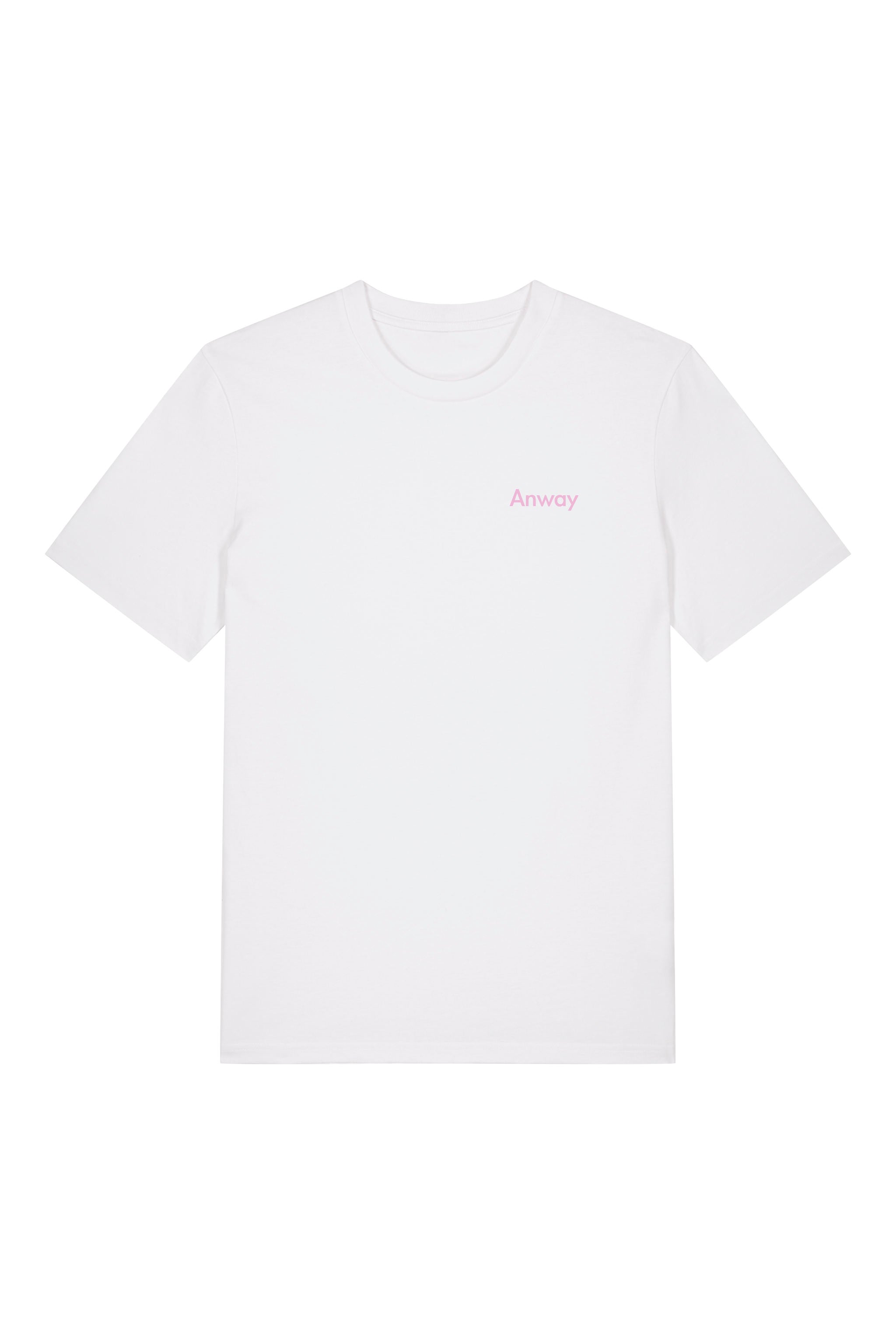 T-Shirt aus 100 % Bio-Baumwolle mit normaler Passform, erhältlich in verschiedenen Farben wie Blue Soul, Cotton Pink, Lavender, Aloe, Weiss und Schwarz. Individuell bedruckbar mit Wunschmotiv. Weiches, angenehm leichtes Material für hohen Tragekomfort. Ideal für einen zeitgemässen, entspannten Look. Vorderseite: Kleiner „Anway“-Schriftzug auf der linken Brust. Rückseite: Grosses Design mit Sonnenblume und Text „GOOD DAY TO BLOOM“.