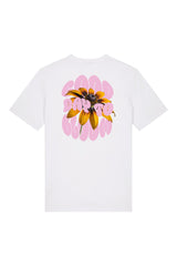T-Shirt aus 100 % Bio-Baumwolle mit normaler Passform, erhältlich in verschiedenen Farben wie Blue Soul, Cotton Pink, Lavender, Aloe, Weiss und Schwarz. Individuell bedruckbar mit Wunschmotiv. Weiches, angenehm leichtes Material für hohen Tragekomfort. Ideal für einen zeitgemässen, entspannten Look. Vorderseite: Kleiner „Anway“-Schriftzug auf der linken Brust. Rückseite: Grosses Design mit Sonnenblume und Text „GOOD DAY TO BLOOM“.
