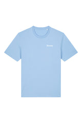 T-Shirt aus 100 % Bio-Baumwolle mit normaler Passform, erhältlich in verschiedenen Farben wie Blue Soul, Cotton Pink, Lavender, Aloe, Weiss und Schwarz. Individuell bedruckbar mit Wunschmotiv. Weiches, angenehm leichtes Material für hohen Tragekomfort. Ideal für einen zeitgemässen, entspannten Look. Vorderseite: Kleiner „Anway“-Schriftzug auf der linken Brust. Rückseite: Grosses Design mit Sonnenblume und Text „GOOD DAY TO BLOOM“.