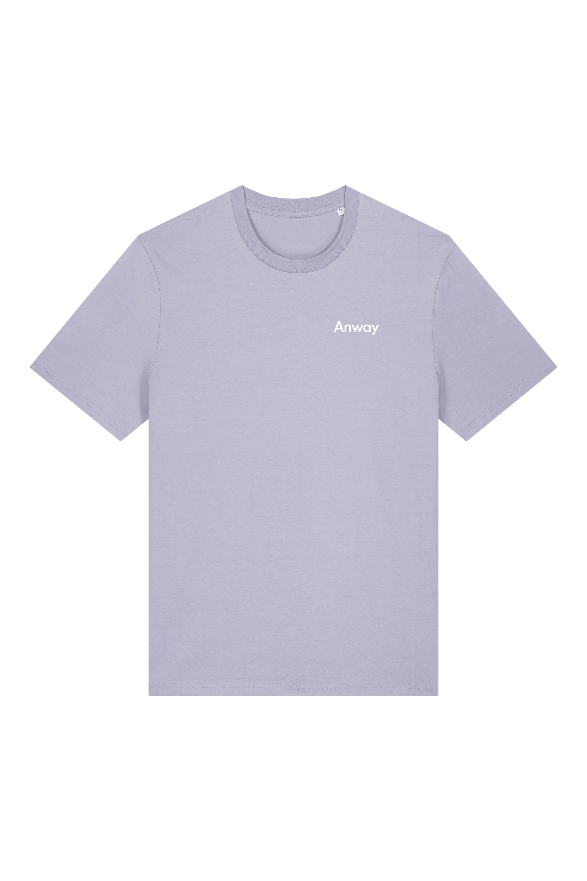 T-Shirt aus 100 % Bio-Baumwolle mit normaler Passform, erhältlich in verschiedenen Farben wie Blue Soul, Cotton Pink, Lavender, Aloe, Weiss und Schwarz. Individuell bedruckbar mit Wunschmotiv. Weiches, angenehm leichtes Material für hohen Tragekomfort. Ideal für einen zeitgemässen, entspannten Look. Vorderseite: Kleiner „Anway“-Schriftzug auf der linken Brust. Rückseite: Grosses Design mit Sonnenblume und Text „GOOD DAY TO BLOOM“.