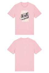T-Shirt aus 100 % Bio-Baumwolle mit normaler Passform, erhältlich in verschiedenen Farben wie Blue Soul, Cotton Pink, Lavender, Aloe, Weiss und Schwarz. Individuell bedruckbar mit Wunschmotiv. Weiches, angenehm leichtes Material für hohen Tragekomfort. Ideal für einen zeitgemässen, entspannten Look. Als Motiv auf der Vorderseite eine Kassette, dekoriert mit Blumen, eingerahmt von Sternen – Text „ANWAY BLOOM“.