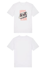 T-Shirt aus 100 % Bio-Baumwolle mit normaler Passform, erhältlich in verschiedenen Farben wie Blue Soul, Cotton Pink, Lavender, Aloe, Weiss und Schwarz. Individuell bedruckbar mit Wunschmotiv. Weiches, angenehm leichtes Material für hohen Tragekomfort. Ideal für einen zeitgemässen, entspannten Look. Als Motiv auf der Vorderseite eine Kassette, dekoriert mit Blumen, eingerahmt von Sternen – Text „ANWAY BLOOM“.