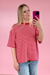 OVERSIZED SHIRT ELENA | ROT-ROSA