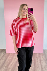 OVERSIZED SHIRT ELENA | ROT-ROSA