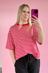 OVERSIZED SHIRT ELENA | ROT-ROSA