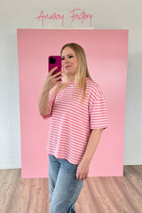 OVERSIZED SHIRT ELENA | ROSA-CREME