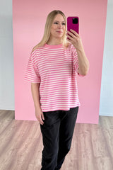 OVERSIZED SHIRT ELENA | ROSA-CREME