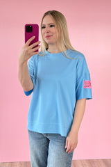 OVERSIZED SHIRT JUNA | HELLBLAU