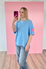 OVERSIZED SHIRT JUNA | HELLBLAU