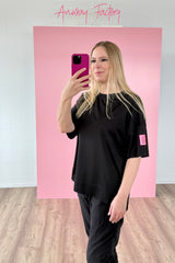 OVERSIZED SHIRT JUNA | SCHWARZ