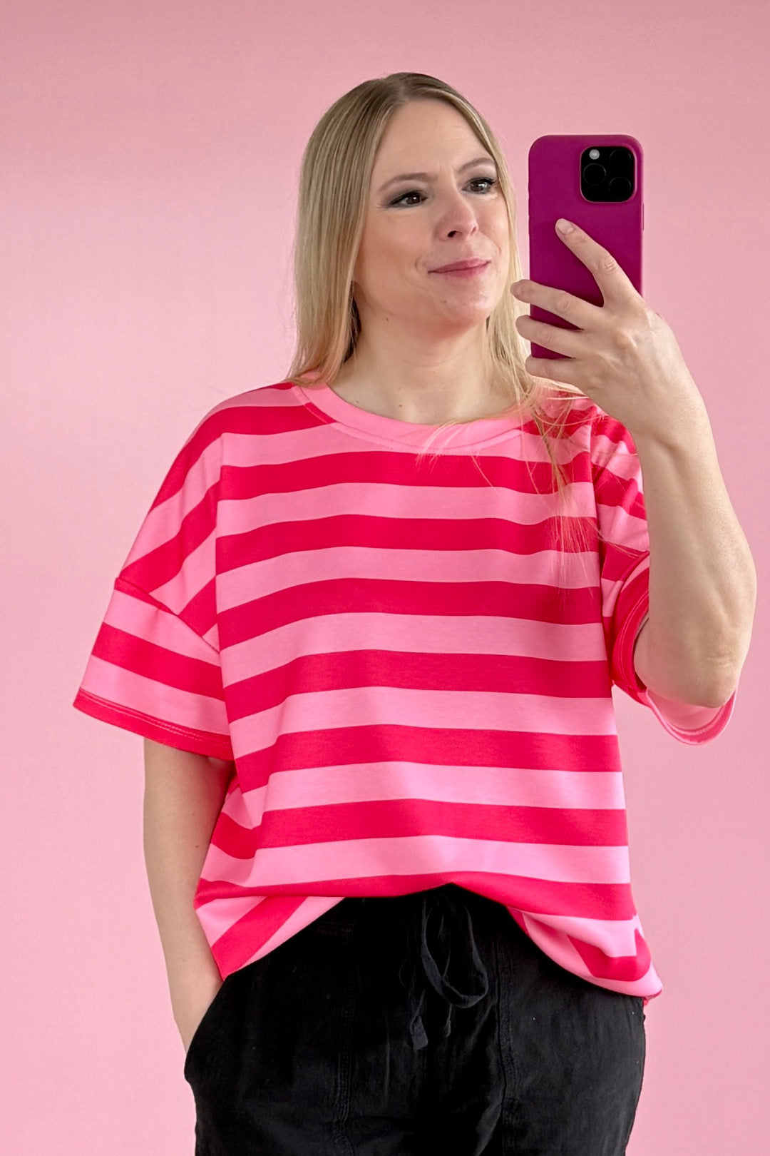 OVERSIZED SHIRT ZOE | PINK-ROSA