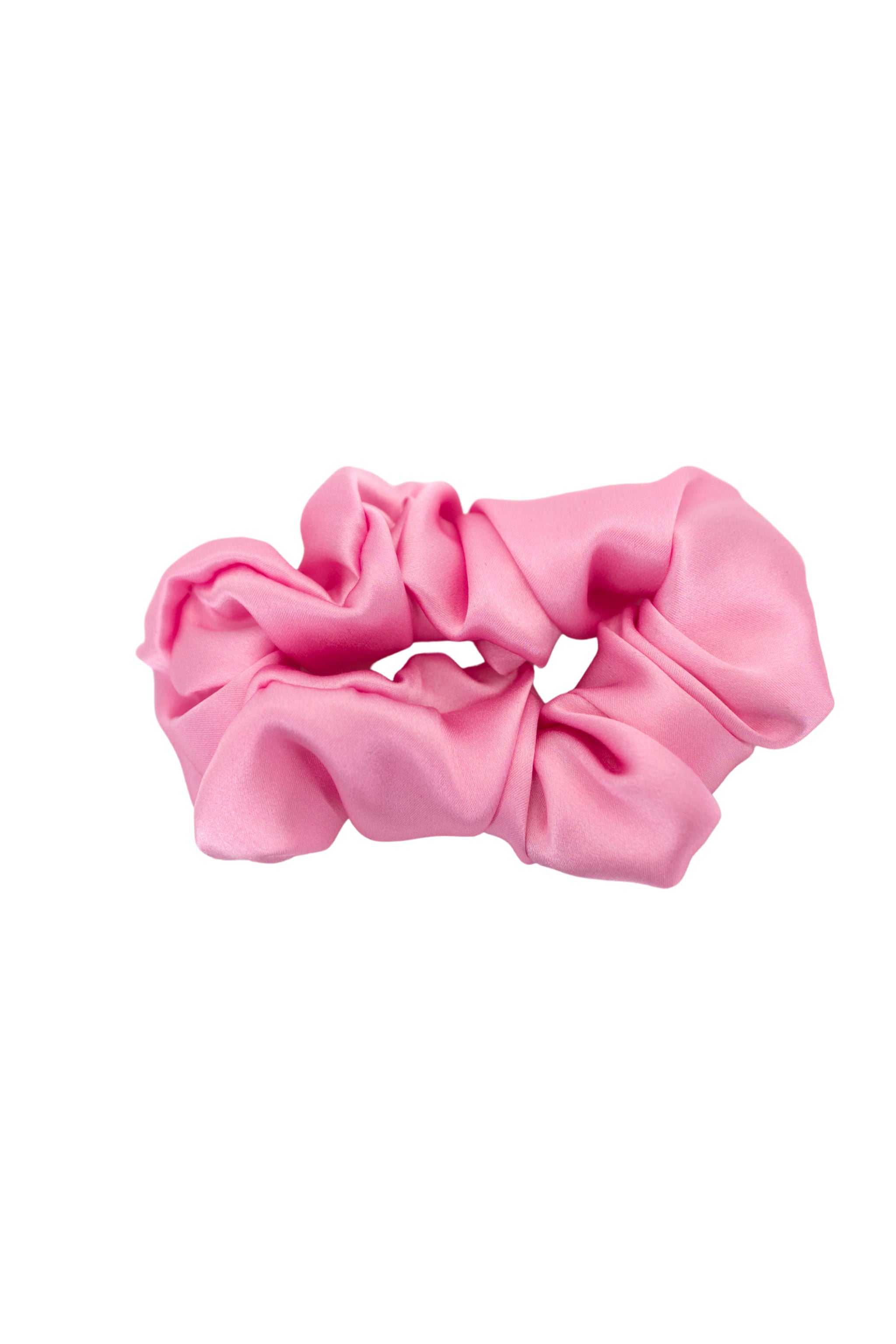 Midi Scrunchie aus 100 % Seide – sanfter Haargummi für optimalen Halt, elegantes Accessoire für Haare oder als Hingucker am Handgelenk in der Farbe Carmine.