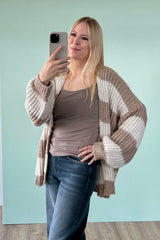 STRICKJACKE VITTORIA | BEIGE-CREME
