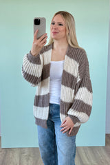 STRICKJACKE VITTORIA | SOFT TAUPE-CREME