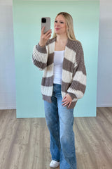 STRICKJACKE VITTORIA | SOFT TAUPE-CREME