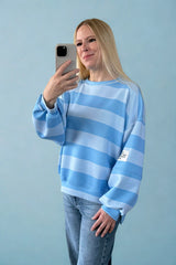 BUTTERSTOFF SWEATER ALINA | HELLBLAU-BLAU