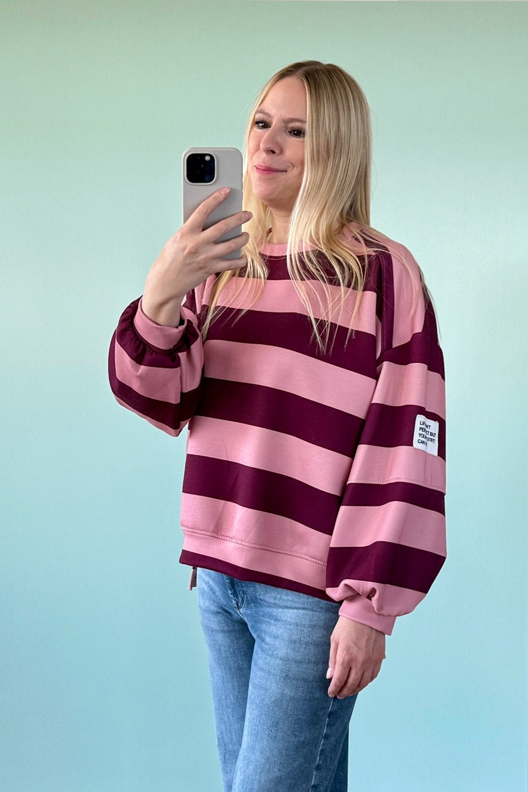 BUTTERSTOFF SWEATER ALINA | PEACH-COFFEE