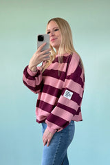 BUTTERSTOFF SWEATER ALINA | PEACH-COFFEE