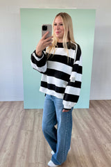 BUTTERSTOFF SWEATER ALINA | WEISS-SCHWARZ