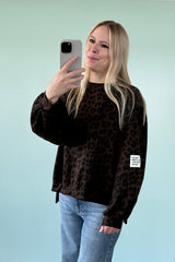 BUTTERSTOFF SWEATER AURORA | MOKKABRAUN-LEO
