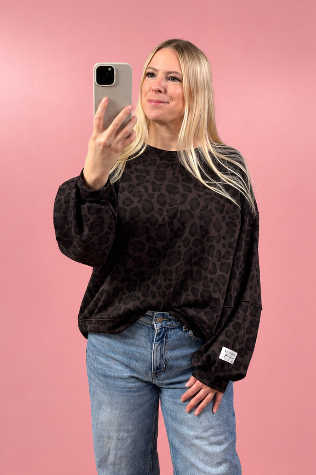 SWEATER EMILIA | MOKKABRAUN-LEO