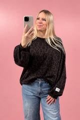 SWEATER EMILIA | MOKKABRAUN-LEO