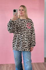 OVERSIZED SWEATER GIOIA | BEIGE-LEO