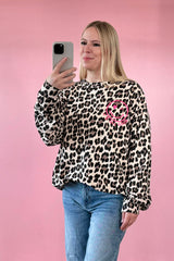 OVERSIZED SWEATER GIOIA | BEIGE-LEO