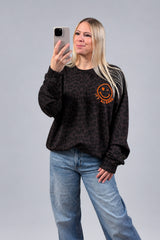 OVERSIZED SWEATER GIOIA | MOKKABRAUN-LEO (2. Wahl)