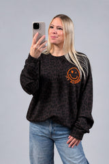 OVERSIZED SWEATER GIOIA | MOKKABRAUN-LEO (2. Wahl)
