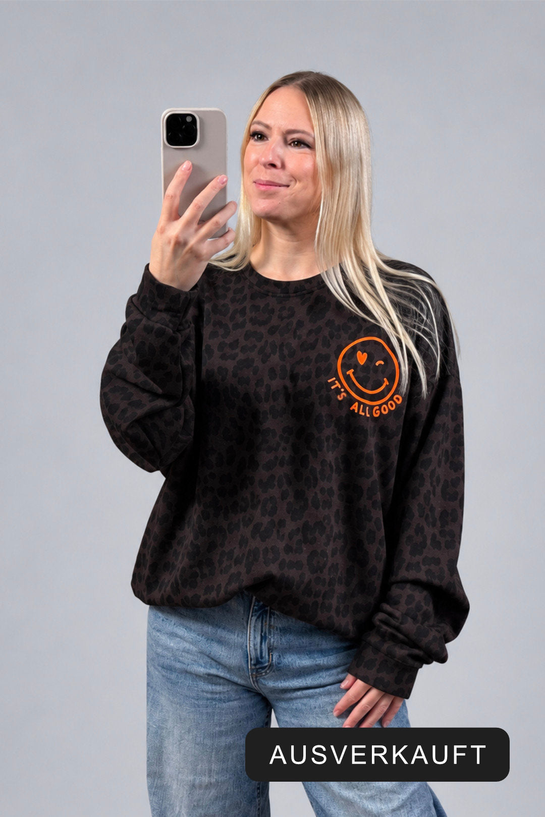 OVERSIZED SWEATER GIOIA | MOKKABRAUN-LEO