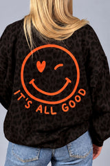 OVERSIZED SWEATER GIOIA | MOKKABRAUN-LEO (2. Wahl)