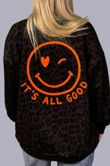 OVERSIZED SWEATER GIOIA | MOKKABRAUN-LEO (2. Wahl)