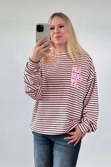 OVERSIZED SWEATER NAMASTE | HELLROSA-COFFEE