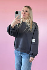 BUTTERSTOFF SWEATER ROMA | ANTHRAZIT