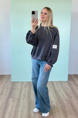 BUTTERSTOFF SWEATER ROMA | ANTHRAZIT