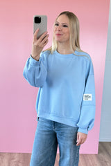 BUTTERSTOFF SWEATER ROMA | HELLBLAU