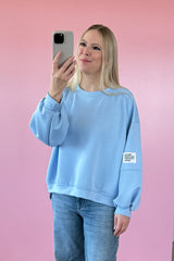 BUTTERSTOFF SWEATER ROMA | HELLBLAU