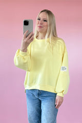 BUTTERSTOFF SWEATER ROMA | PASTELLGELB